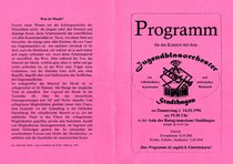 Programm Jahreskonzert 14.03.1996 Außen
