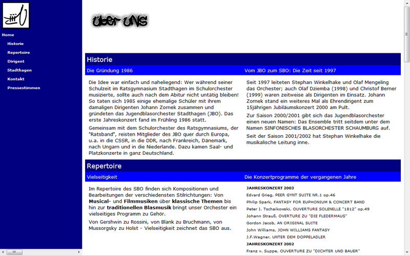 SBO-Homepage 2014: Über uns