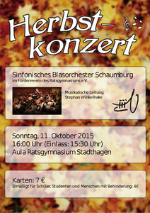 Plakat Herbstkonzert 2015-10-11