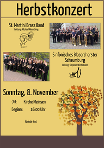 Doppelkonzert Herbstkonzert SBO Schaumburg und Brass Band Stadthagen, November 2015